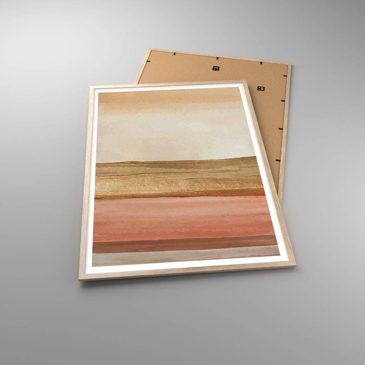 Plakat w ramie jasny dąb - Kompozycja wertykalna - 70x100 cm