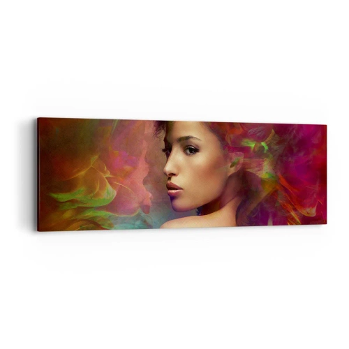 Obraz na płótnie - Piękniejsza od tęczy, delikatna jak mgła - 90x30 cm