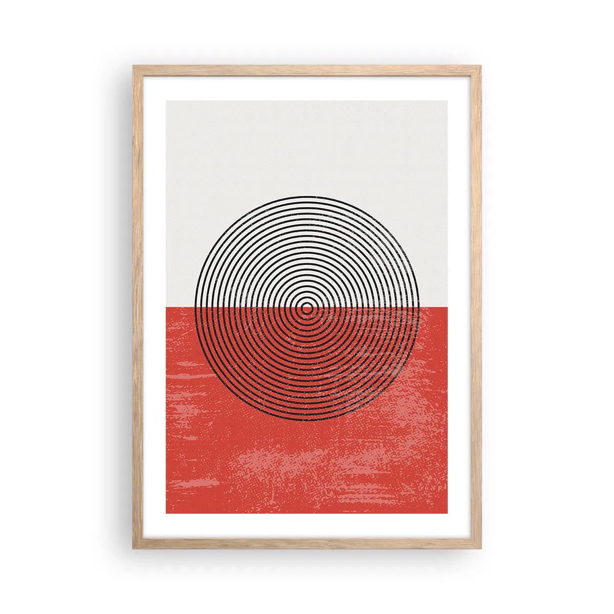 Plakat w ramie jasny dąb - W samo sedno - 50x70 cm