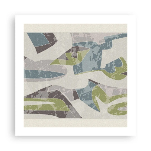 Plakat - Kompozycja za szybą - 50x50 cm