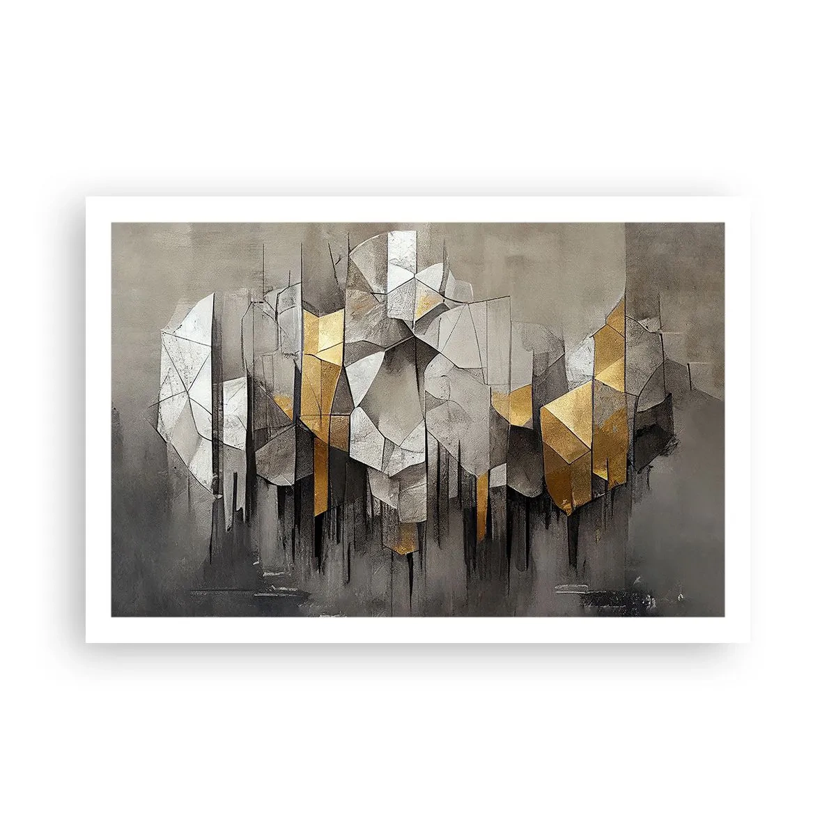 Plakat - Kompozycja z lodu i światła - 91x61 cm