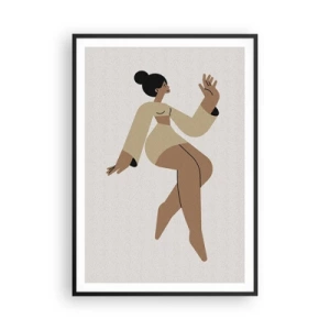 Plakat w czarnej ramie - Kształt wdzięku - 70x100 cm