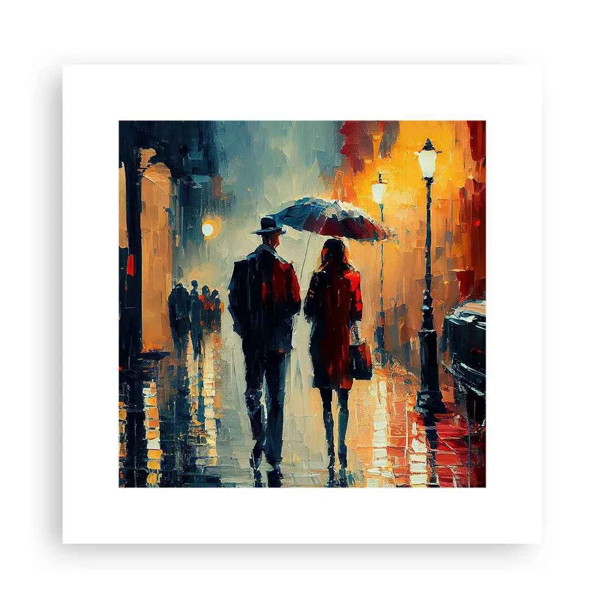 Plakat - Miejska love story - 30x30 cm