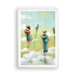 Plakat w białej ramie - Za swoim marzeniem - 61x91 cm