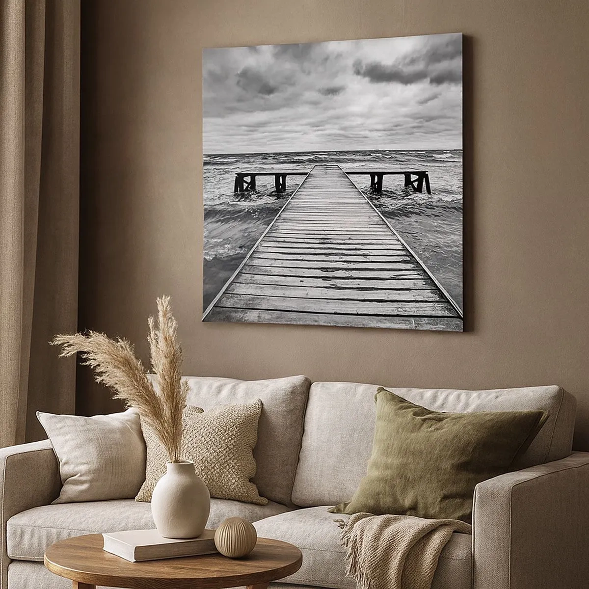 Obraz na płótnie - Czekam na wiatr, co rozgoni… - 30x30 cm