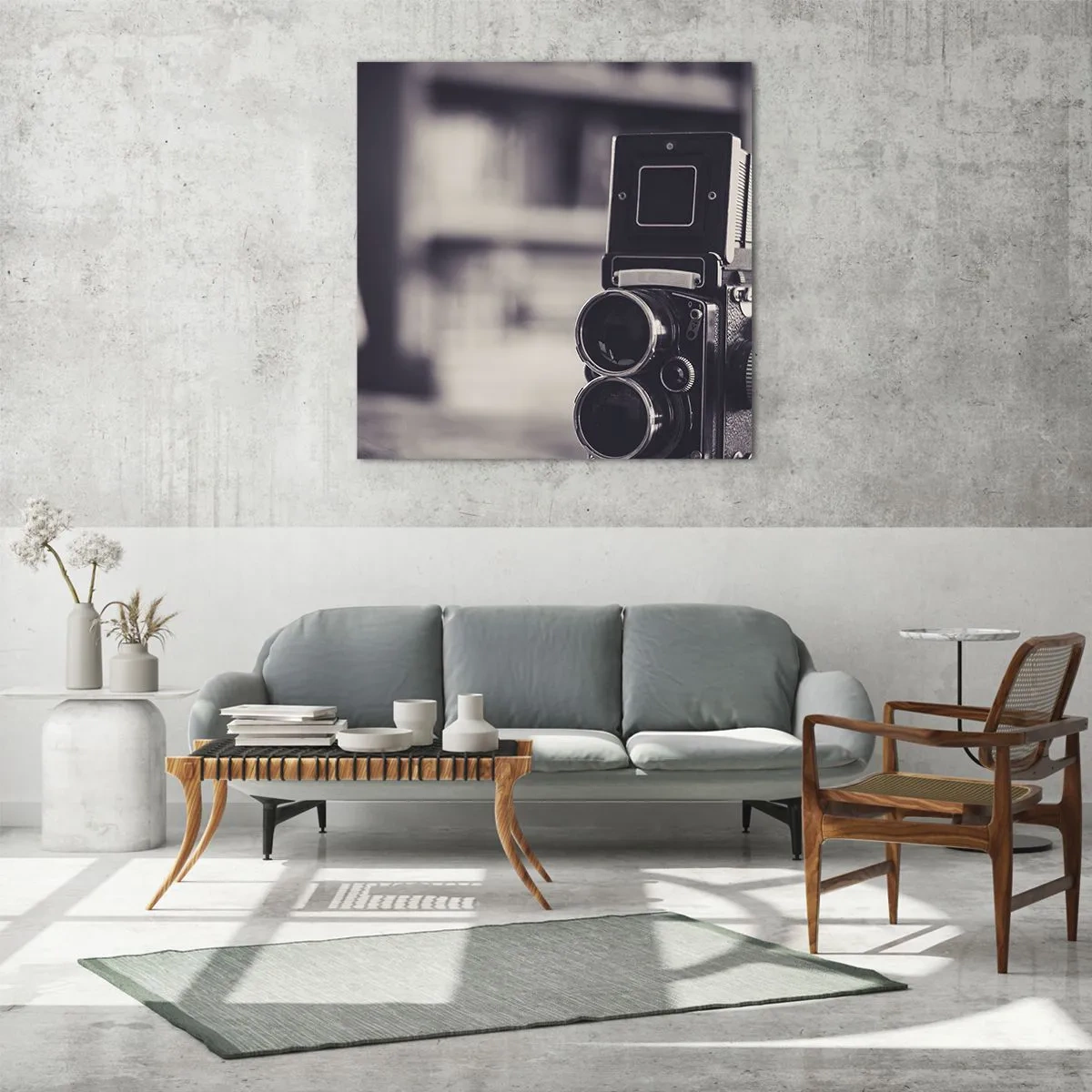 Obraz na szkle - Magia starej fotografii - 60x60 cm