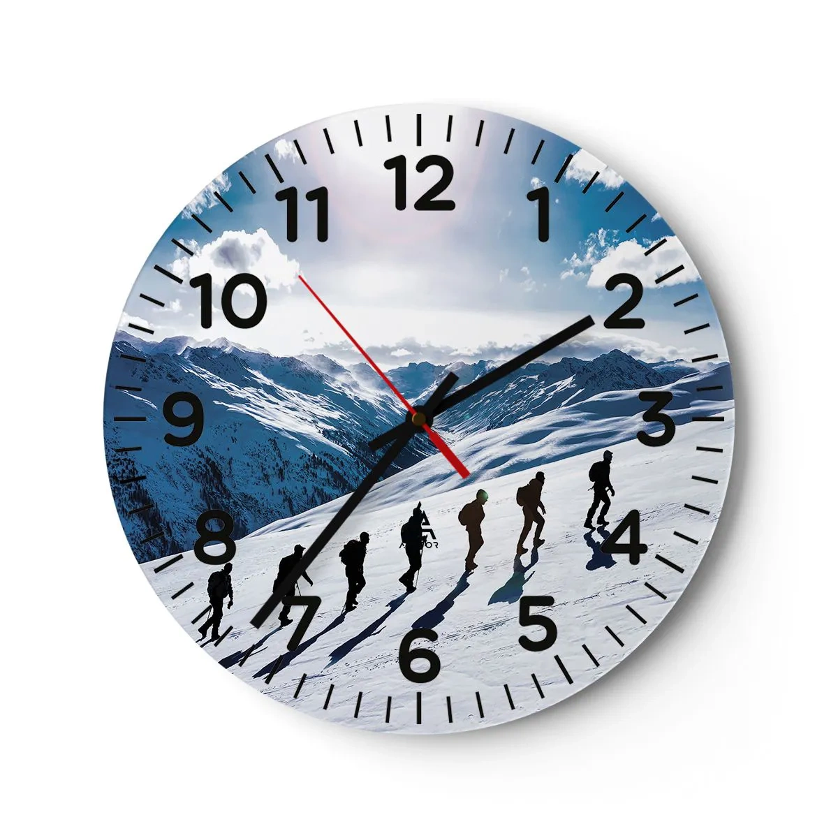 Zegar ścienny - Drużyna zdobywców - 30x30 cm