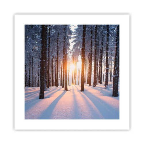 Plakat - Wyraźnie czarno na białym - 40x40 cm