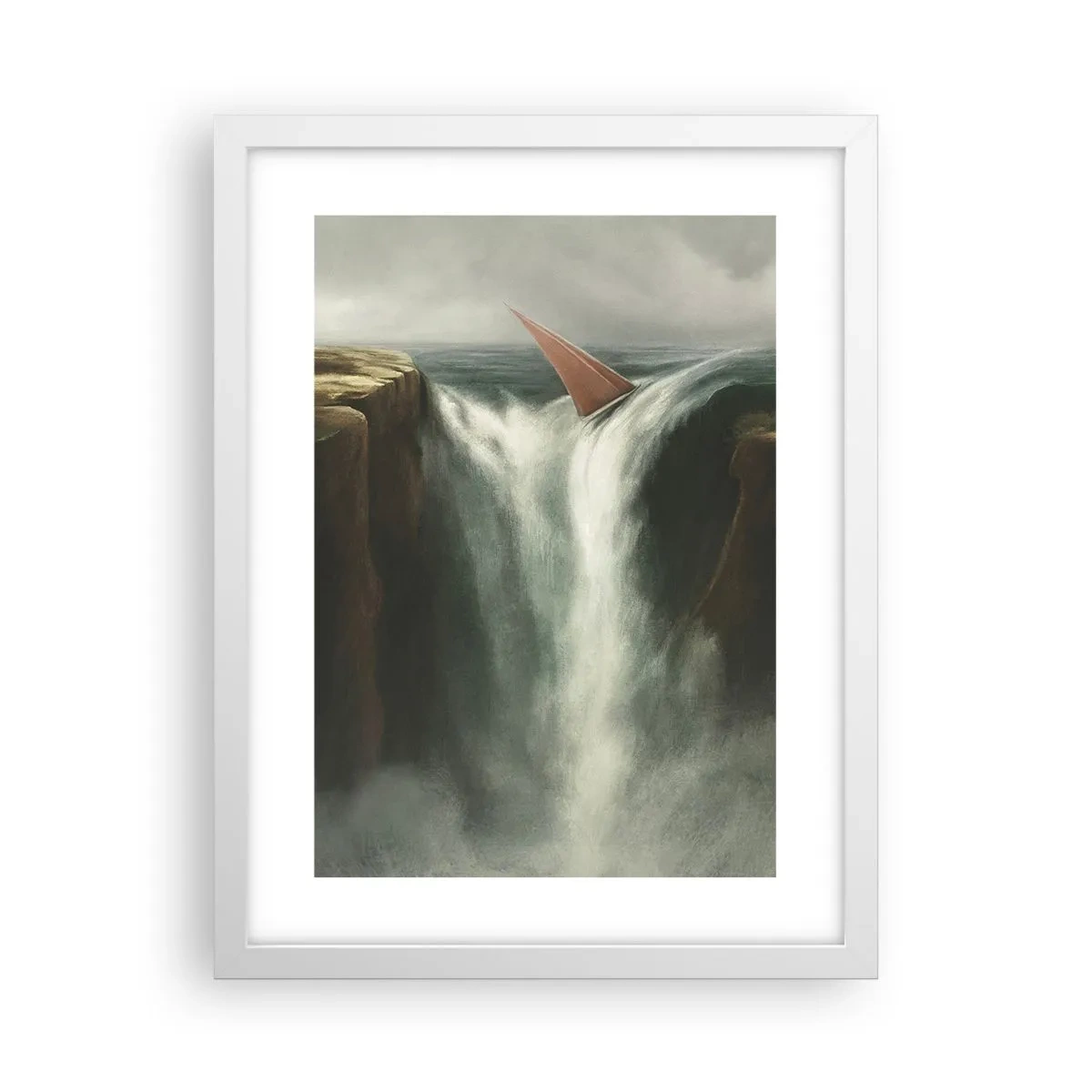 Plakat w białej ramie - Życiowa przestroga - 30x40 cm