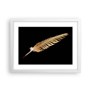 Plakat w białej ramie - Nie lada piórem opatrzony… - 40x30 cm