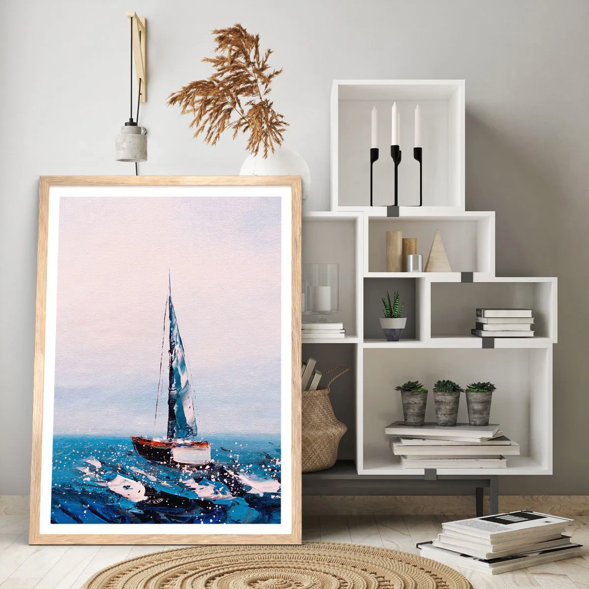Plakat w ramie jasny dąb - Braterstwo wiatru - 30x40 cm