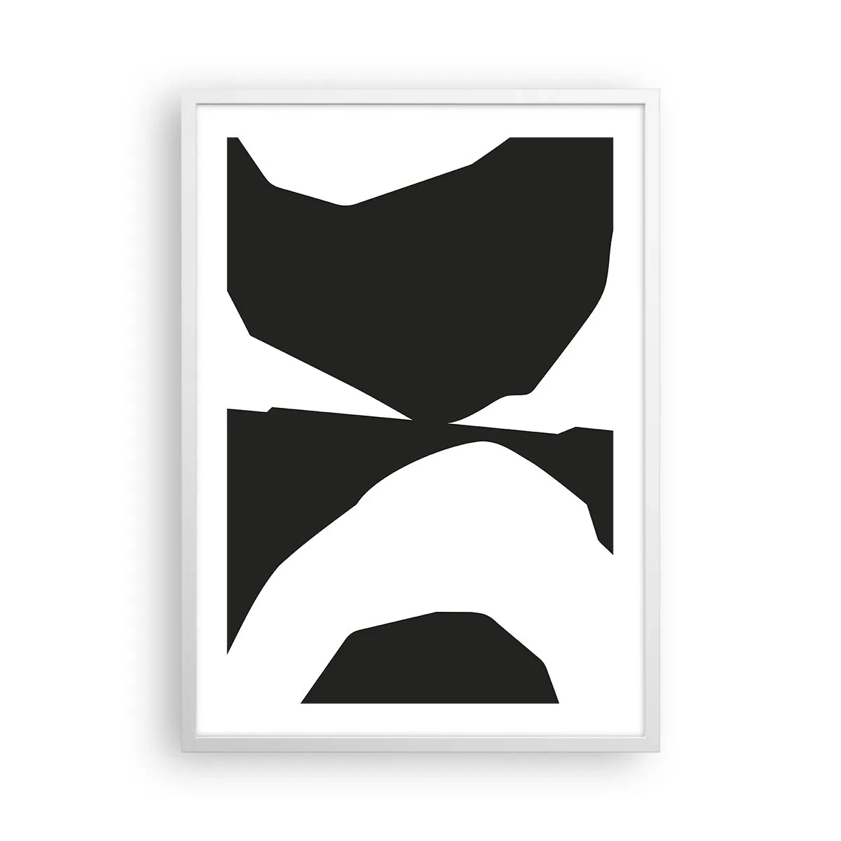Plakat w białej ramie - Pozytyw -negatyw - 50x70 cm