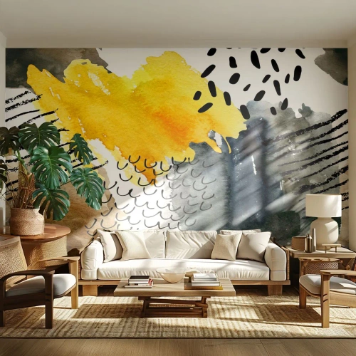 Fototapeta Premium Sand - Spotkanie żywiołów - Abstrakcja, Sztuka, Sztuka Nowoczesna - 200x140 cm