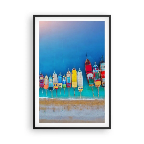 Plakat w czarnej ramie - Z lotu ptaka - 61x91 cm