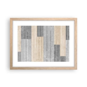 Plakat w ramie jasny dąb - Kompozycja: trzymać pion - 40x30 cm