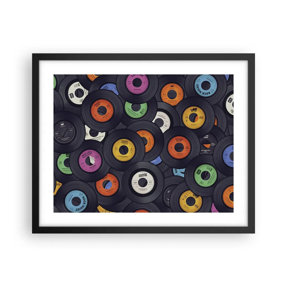 Plakat w czarnej ramie - Kolory klasyki - 50x40 cm