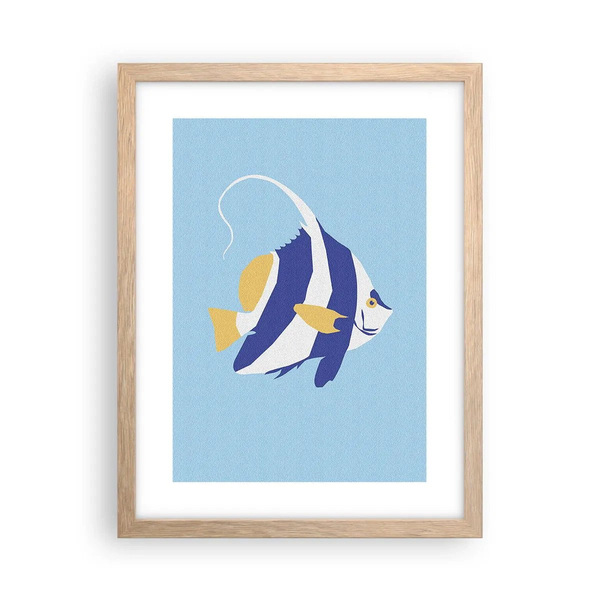 Plakat w ramie jasny dąb - Miss tropikalnych wód - 30x40 cm