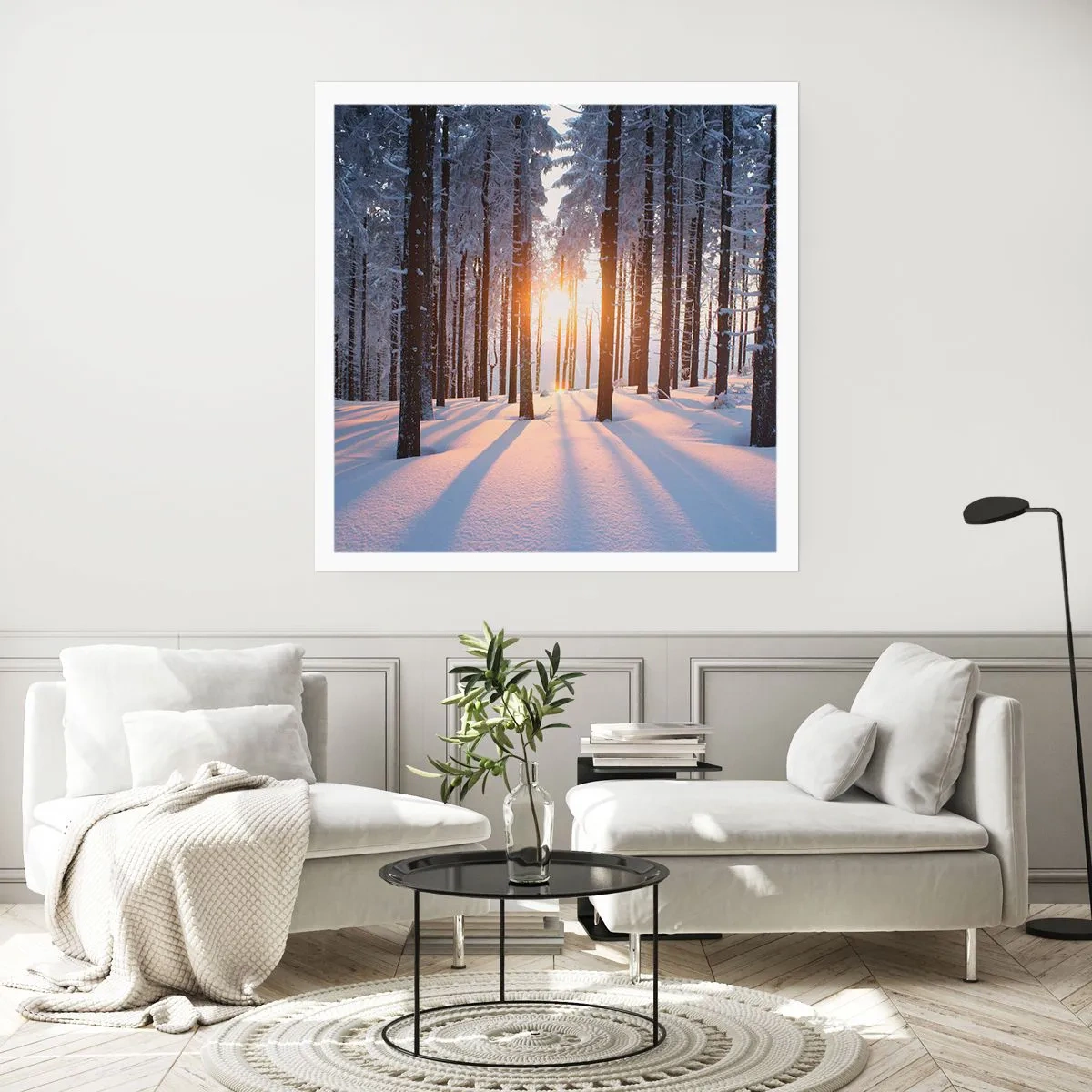 Plakat - Wyraźnie czarno na białym - 40x40 cm