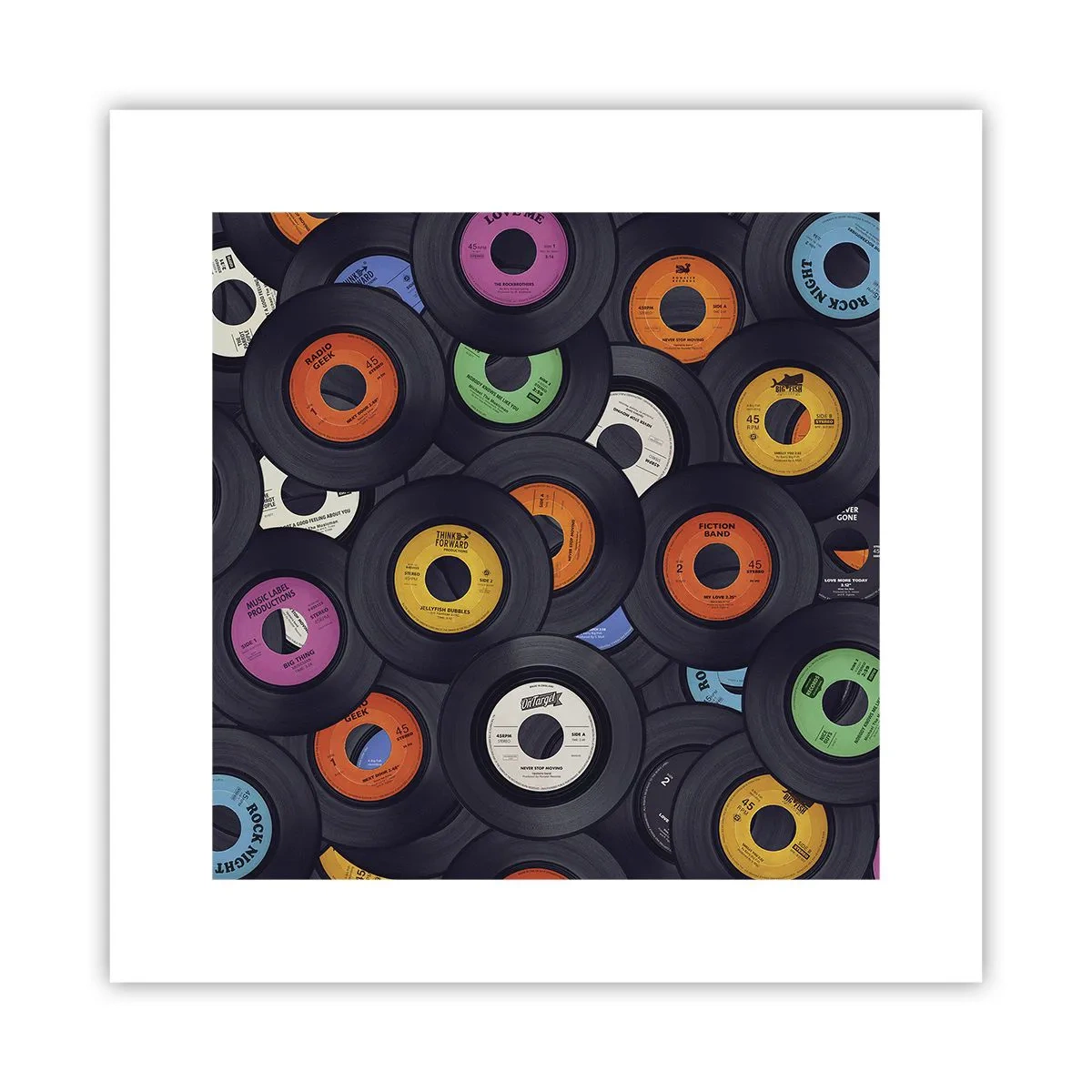 Plakat - Kolory klasyki - 30x30 cm