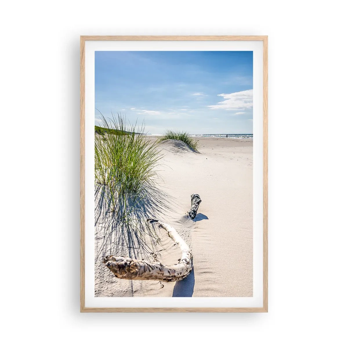 Plakat w ramie jasny dąb - Najpiękniejsza? Bałtycka - 61x91 cm