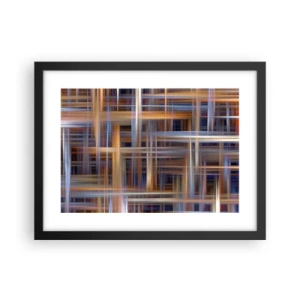 Plakat w czarnej ramie - Utkane ze światła - 40x30 cm