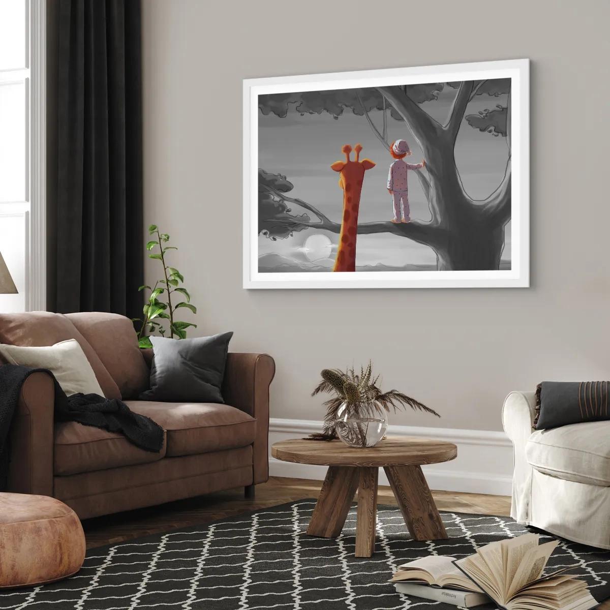 Plakat w białej ramie - To się naprawdę dzieje - 70x50 cm