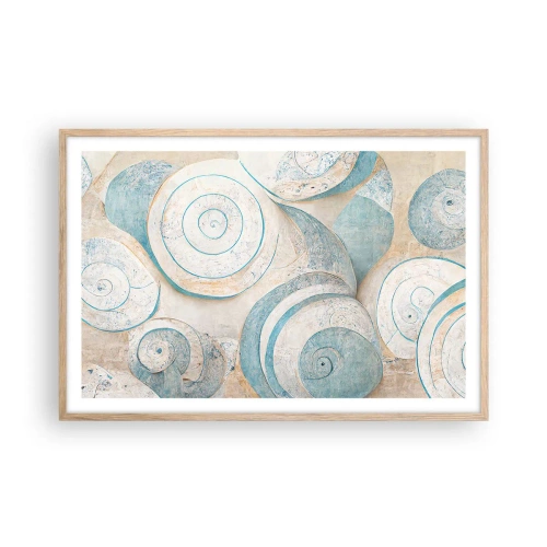 Plakat w ramie jasny dąb - Co kryje muszla? - 91x61 cm