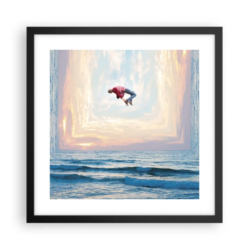 Plakat w czarnej ramie - Do innego wymiaru - 40x40 cm