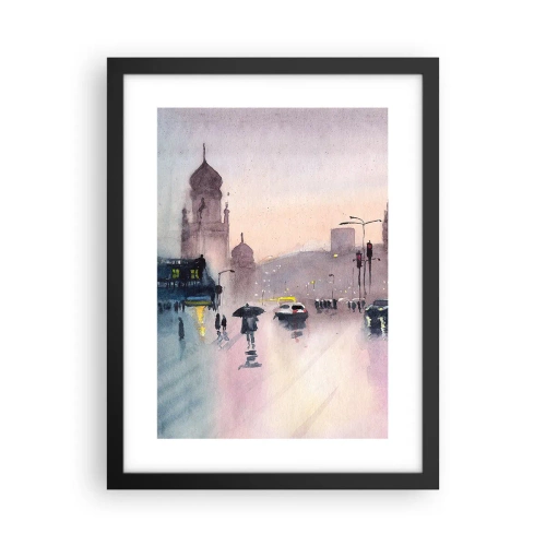 Plakat w czarnej ramie - W deszczowej mgiełce - 30x40 cm