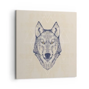 Obraz na płótnie - Alfa o przenikliwym spojrzeniu - 50x50 cm