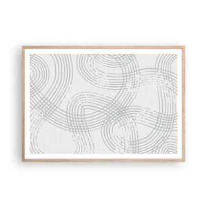 Plakat w ramie jasny dąb - Nie ma prostej drogi - 100x70 cm