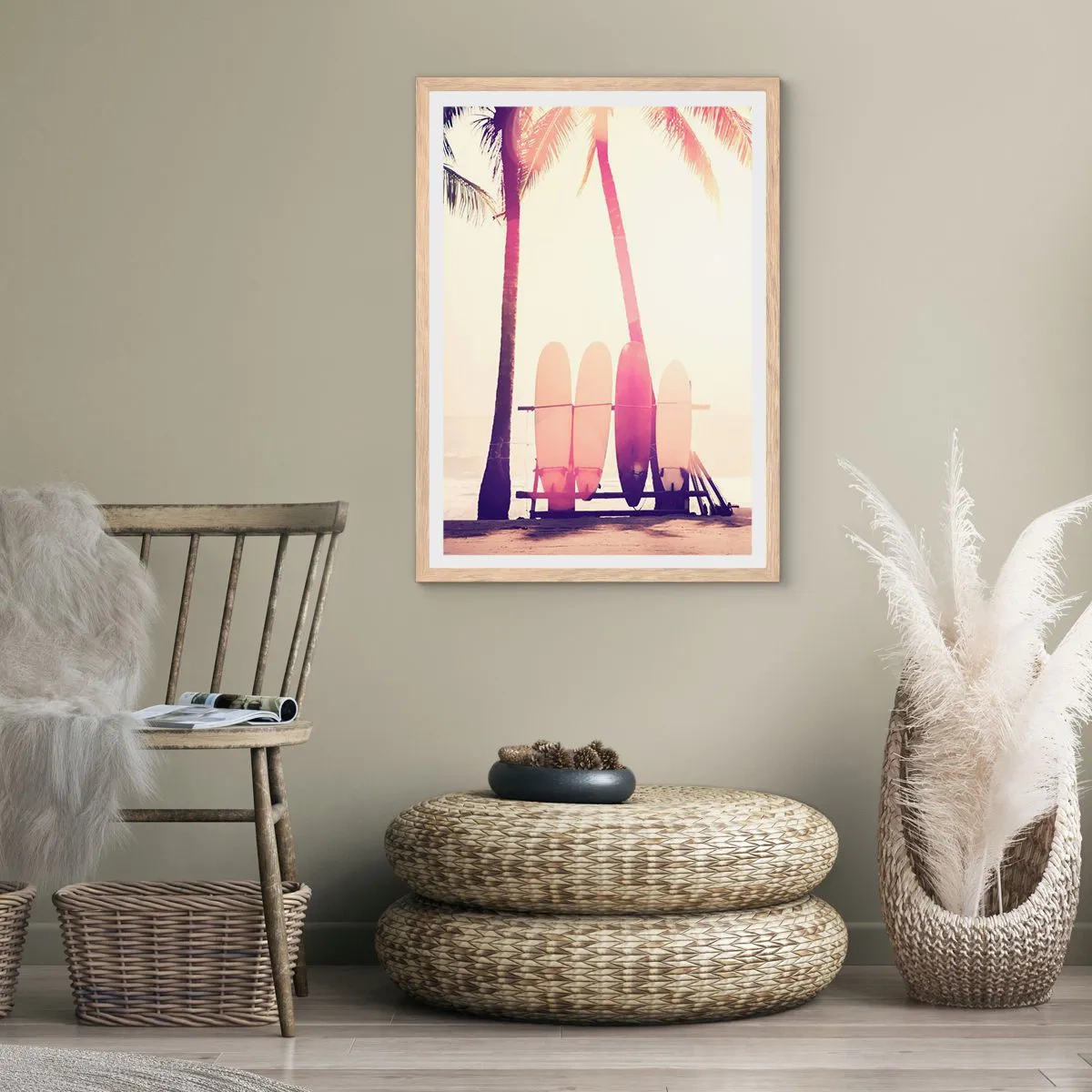 Plakat w ramie jasny dąb - To będzie wspaniały dzień - 61x91 cm