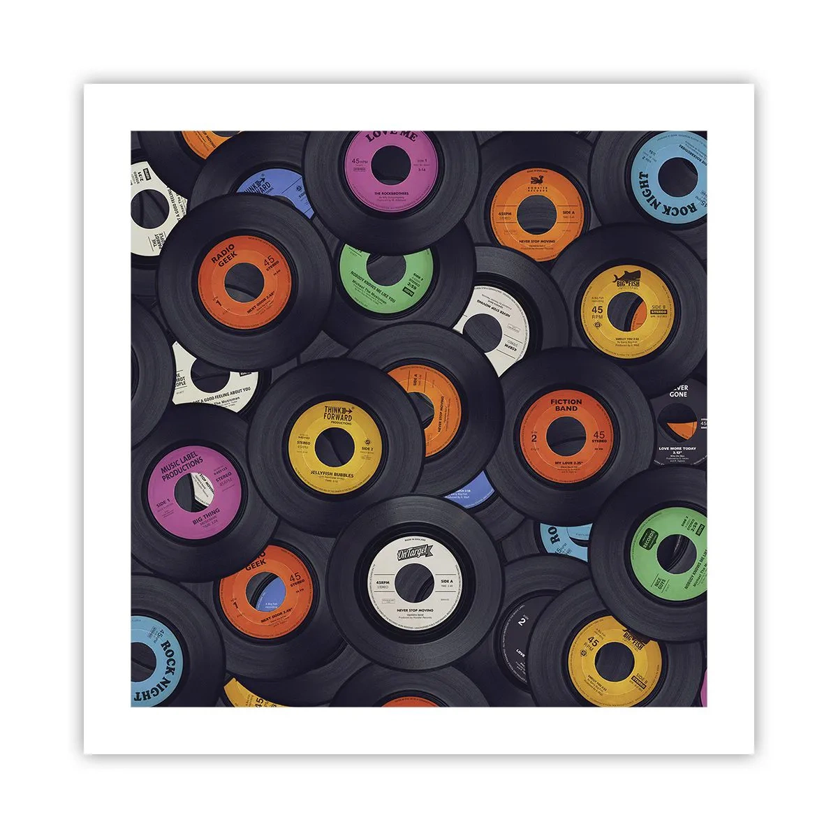 Plakat - Kolory klasyki - 50x50 cm
