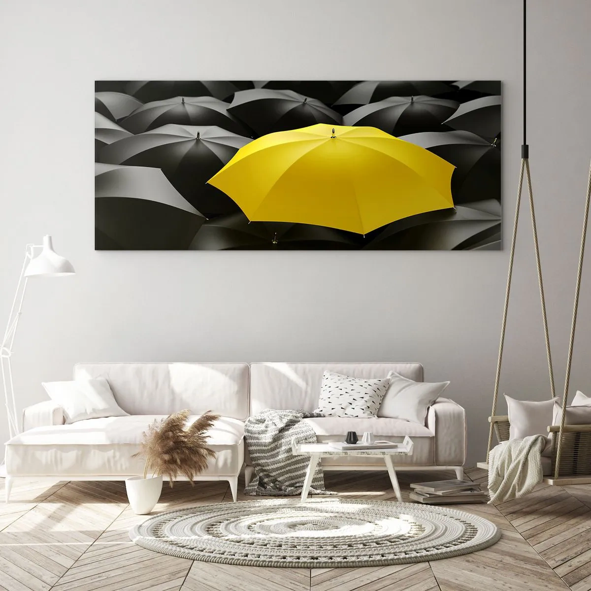 Obraz na szkle - Żegnaj smutku - 90x30 cm