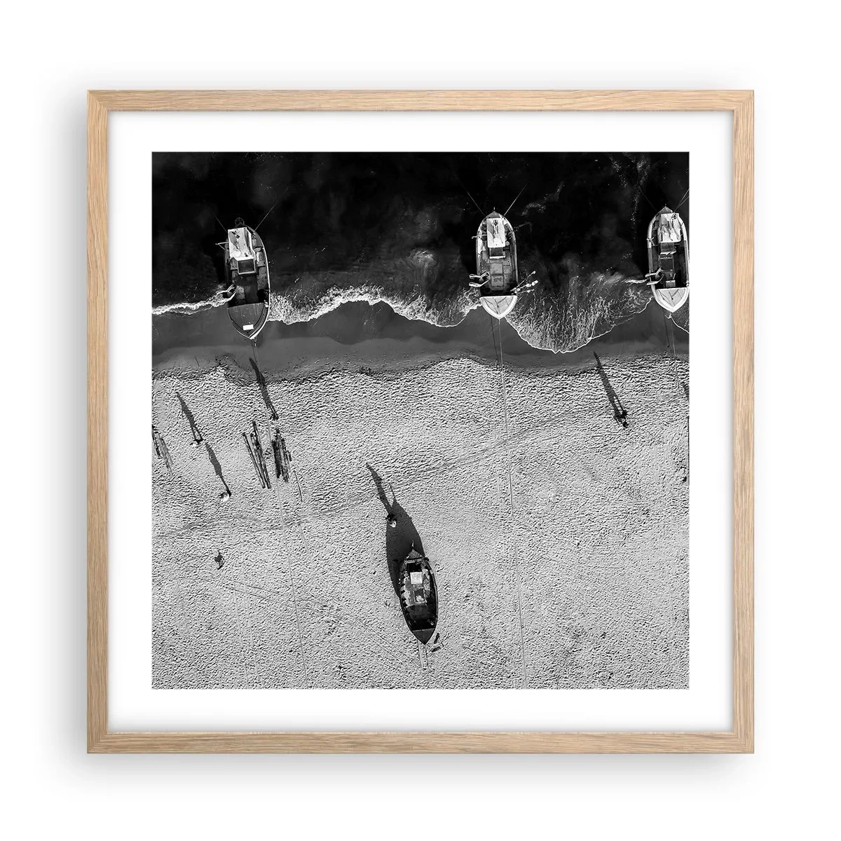 Plakat w ramie jasny dąb - Jeszcze na brzegu… - 50x50 cm