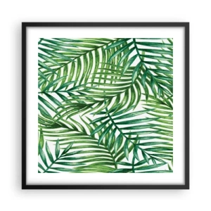 Plakat w czarnej ramie - Pod zielonym baldachimem - 50x50 cm