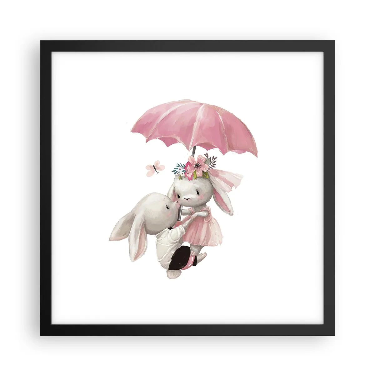 Plakat w czarnej ramie - To właśnie miłość - 40x40 cm