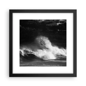 Plakat w czarnej ramie - Wyzwanie przyjęte! - 30x30 cm