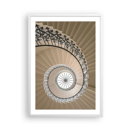 Plakat w białej ramie - W środku muszli - 50x70 cm