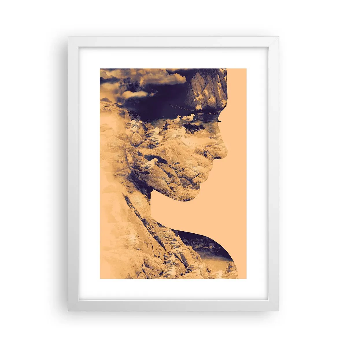 Plakat w białej ramie - Piękna z natury - 30x40 cm