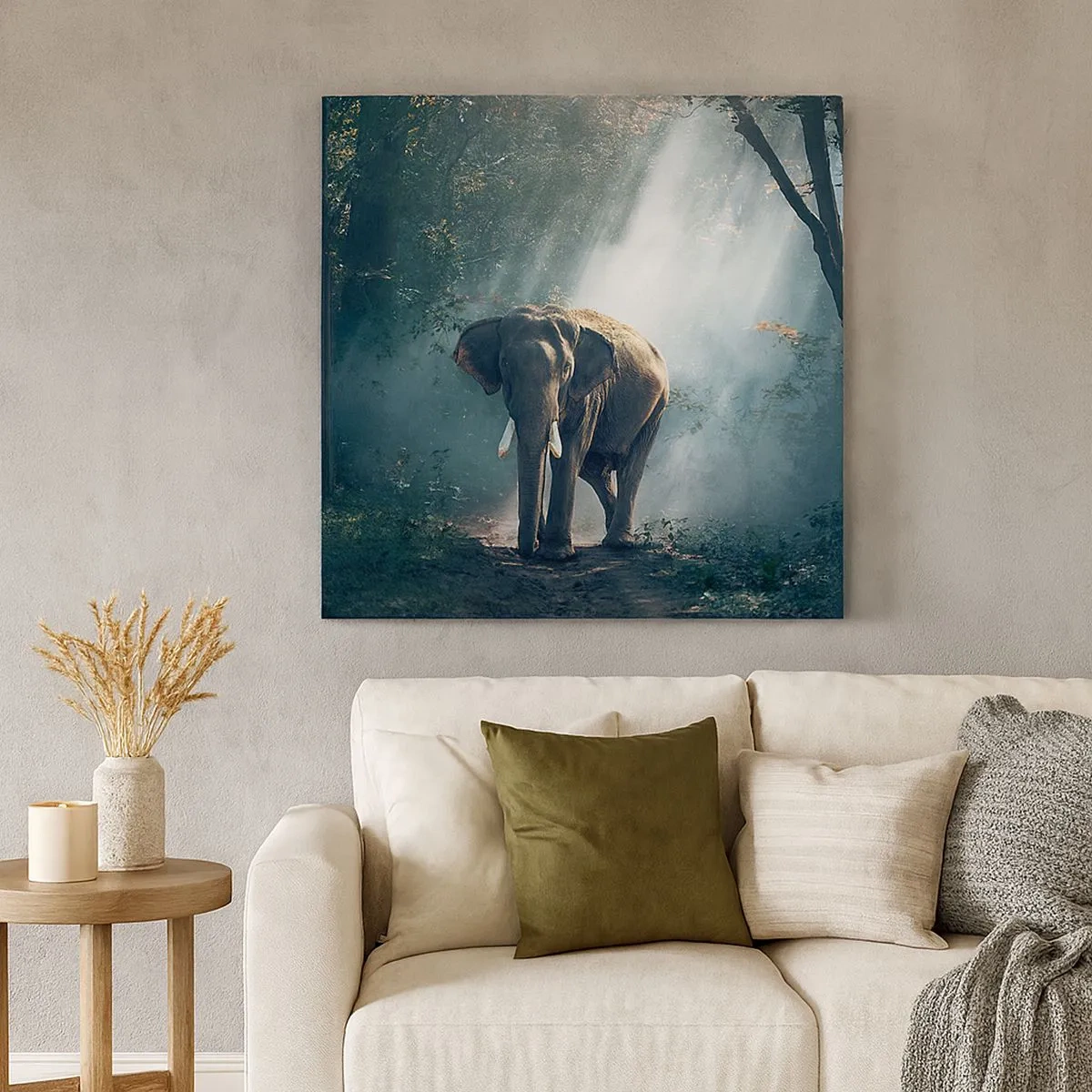 Obraz na płótnie - Spokojna przechadzka - 30x30 cm