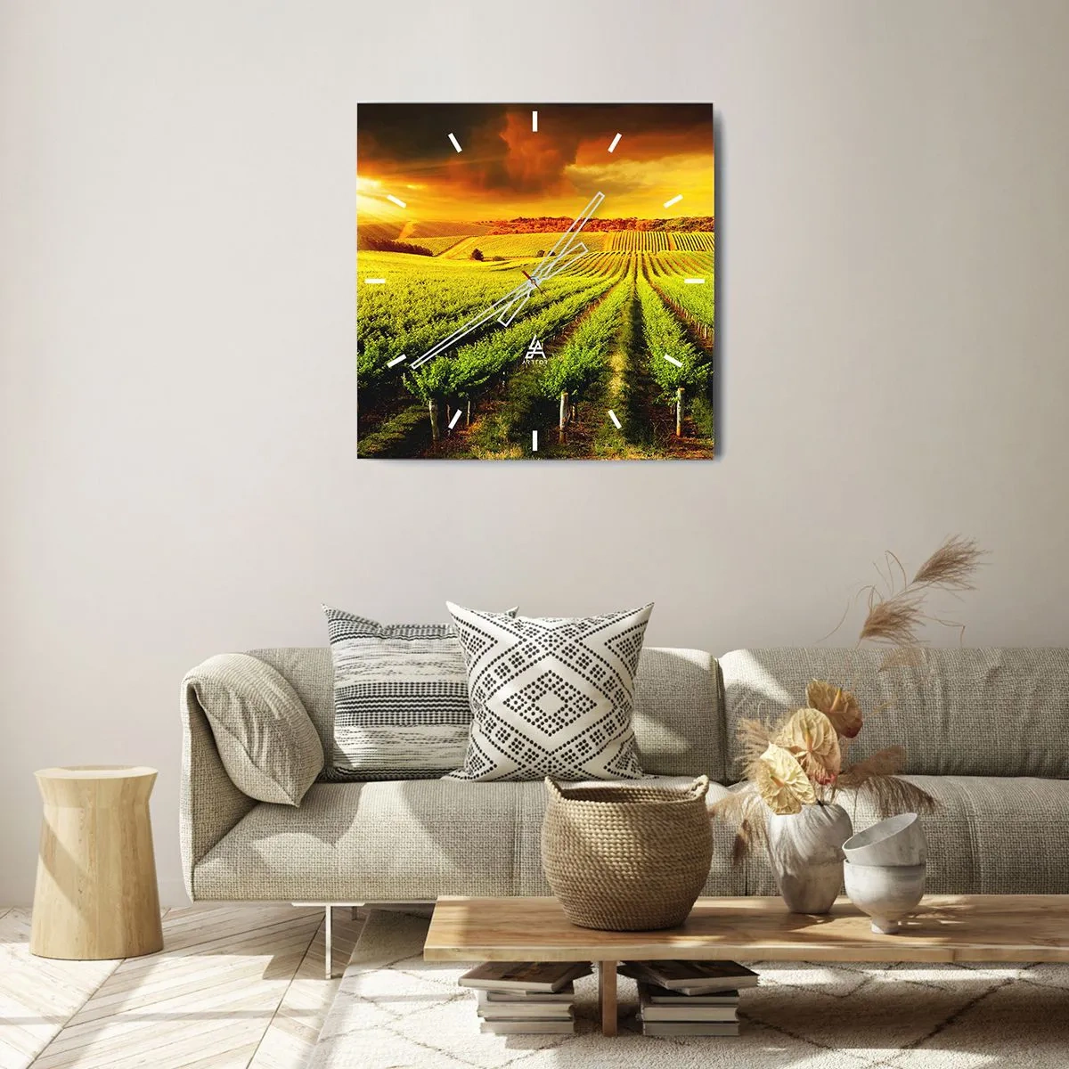 Zegar ścienny - Pod australijskim słońcem - 40x40 cm