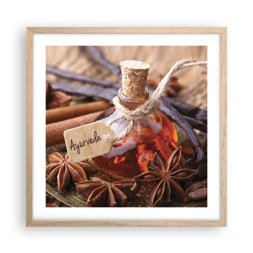 Plakat w ramie jasny dąb - Ku jedności ciała i ducha - 50x50 cm