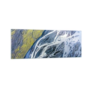 Obraz na szkle - Naskalne malowidła natury - 140x50 cm