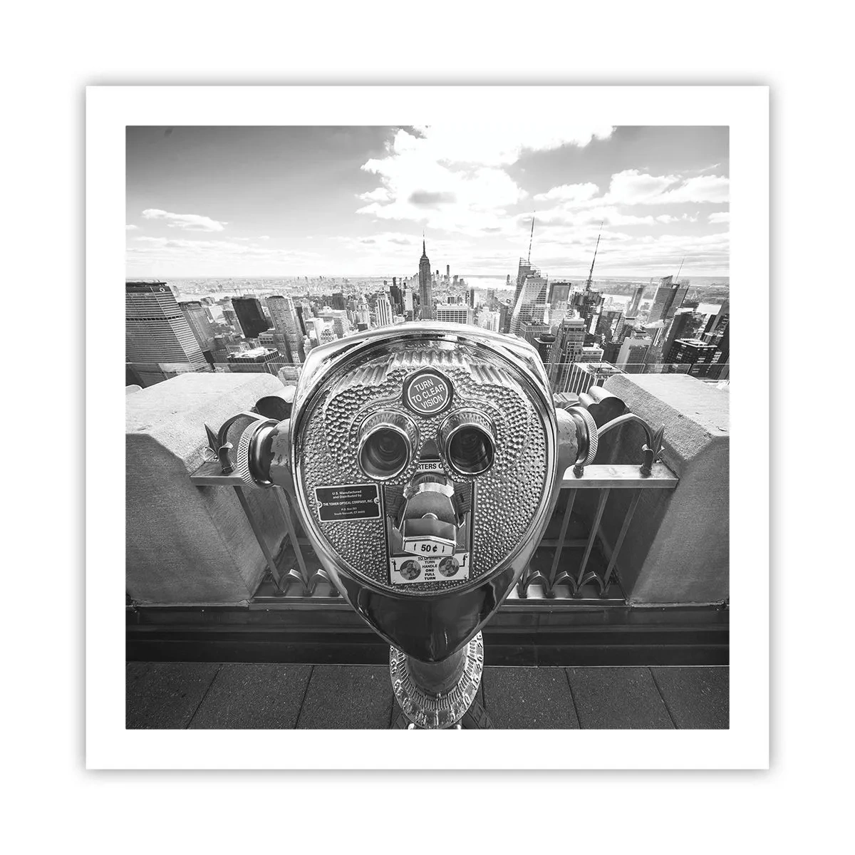 Plakat - Miasto nad miastami - 60x60 cm