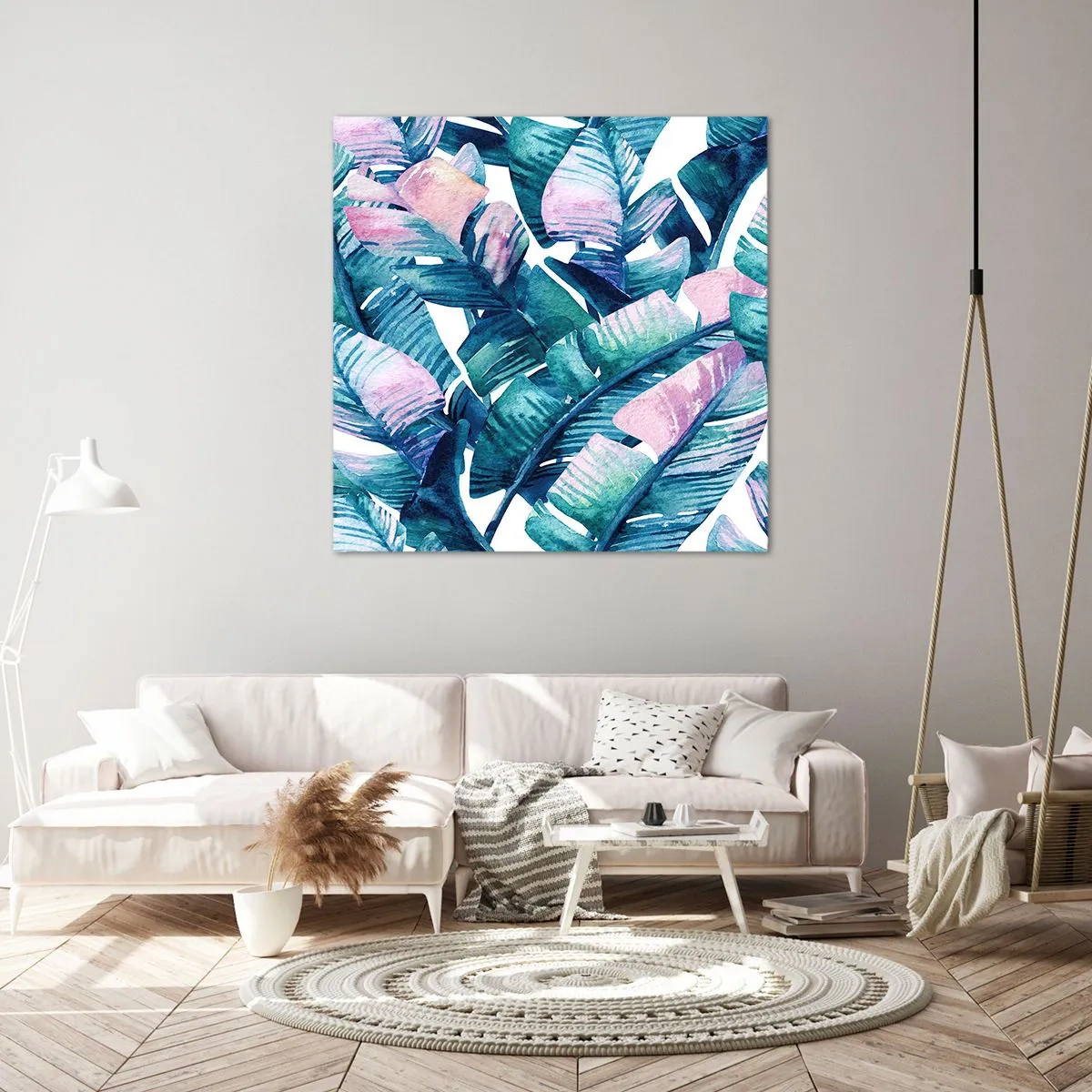 Obraz na płótnie - W bananowym gaju - 60x60 cm