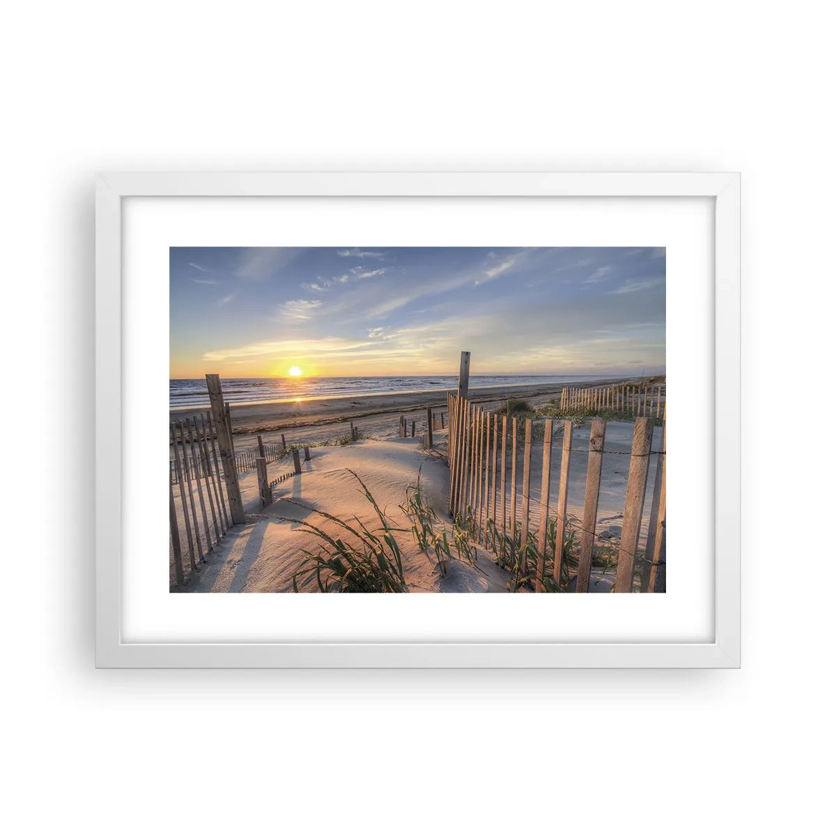 Plakat w białej ramie - Blask i cień wiatru - 40x30 cm