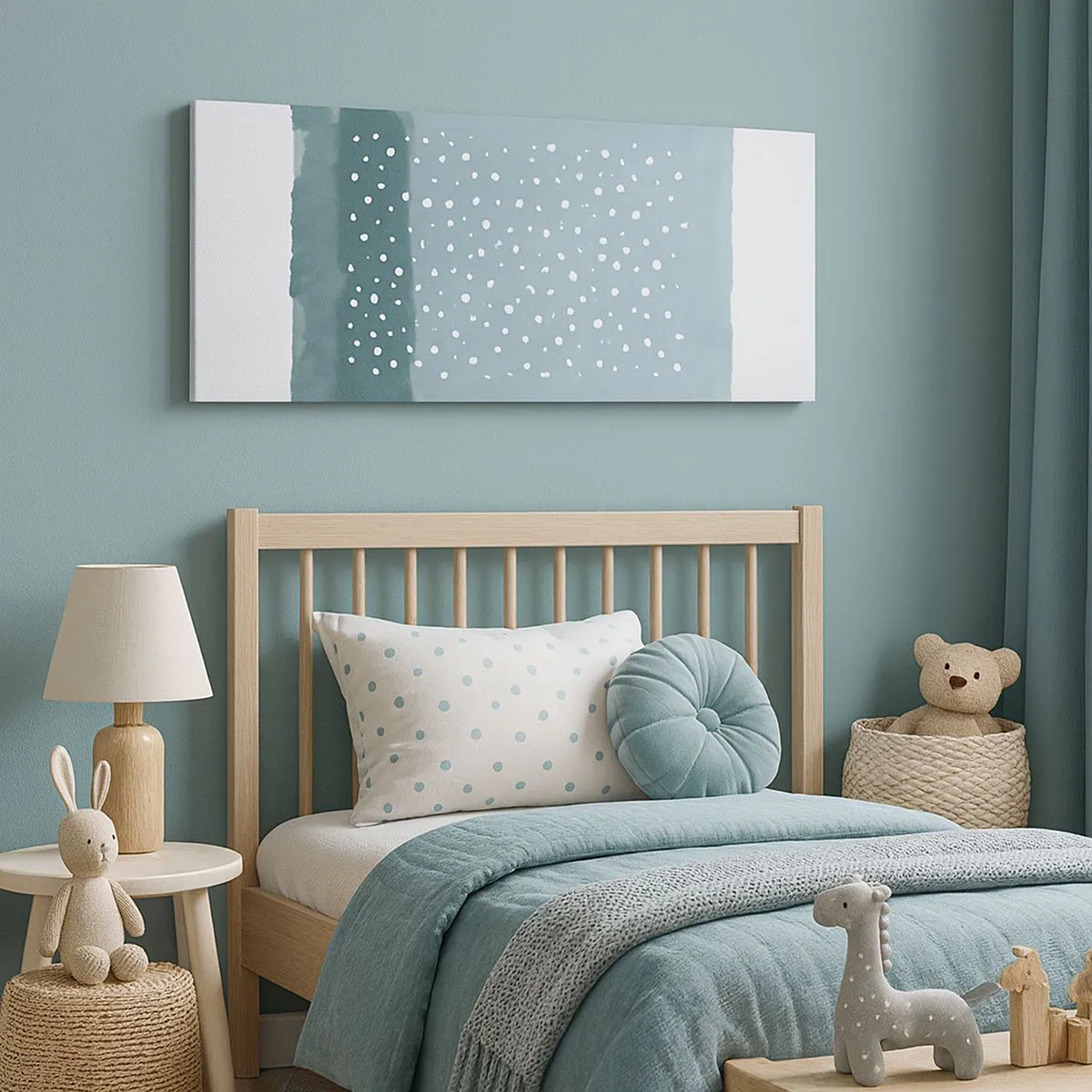 Obraz na płótnie - Wyrosłe na błękicie - 100x40 cm