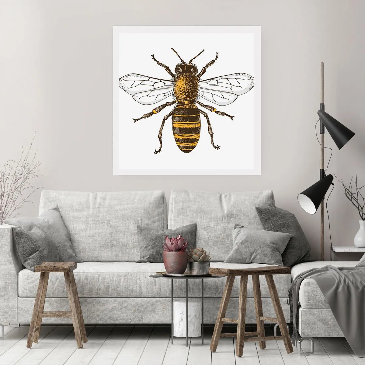 Plakat - Piękna i dobra - 40x40 cm