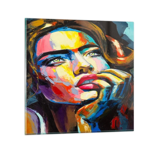 Obraz na szkle - Marzenia jak ptaki szybują po niebie - 50x50 cm